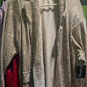 Messini gold Sequin Blazer